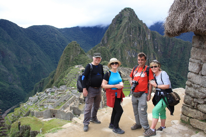 Reinhard  und Christina in Machu Picchu