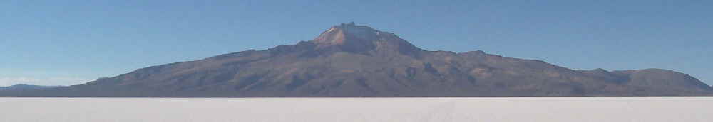 Vulkan Tunupa am Salar de Uyuni